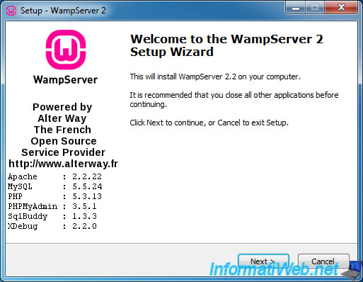 wamp server 2.2